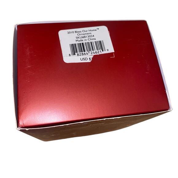 NWT Lenox "Bless Our Home" Christmas ornament "2010" - Holiday Cardinal Ceramic - Picture 2 of 16